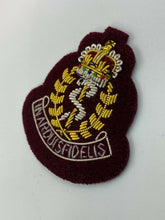 RAMC Officers Beret Badge Royal Army Medical Corps Bullion Wire Badge on Maroon